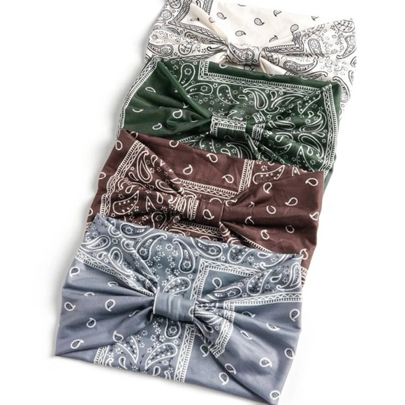 Bohemian Retro Yoga Headband For Fitness, Running Elastic Wide Headband - Picture 3 of 6